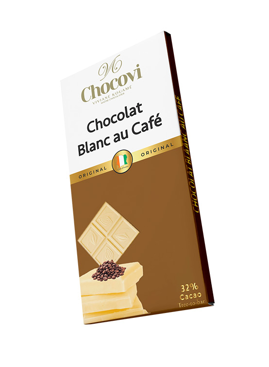 Tablette Chocolat Blanc au Café