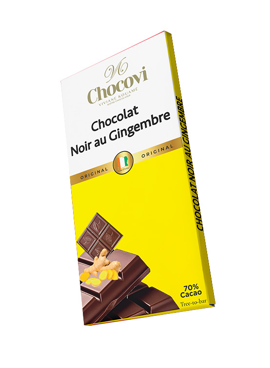 Tablette Chocolat Noir au Gimgembre